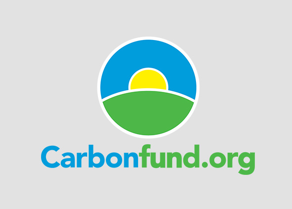 Carbonfund.org logo, supported by Fillium