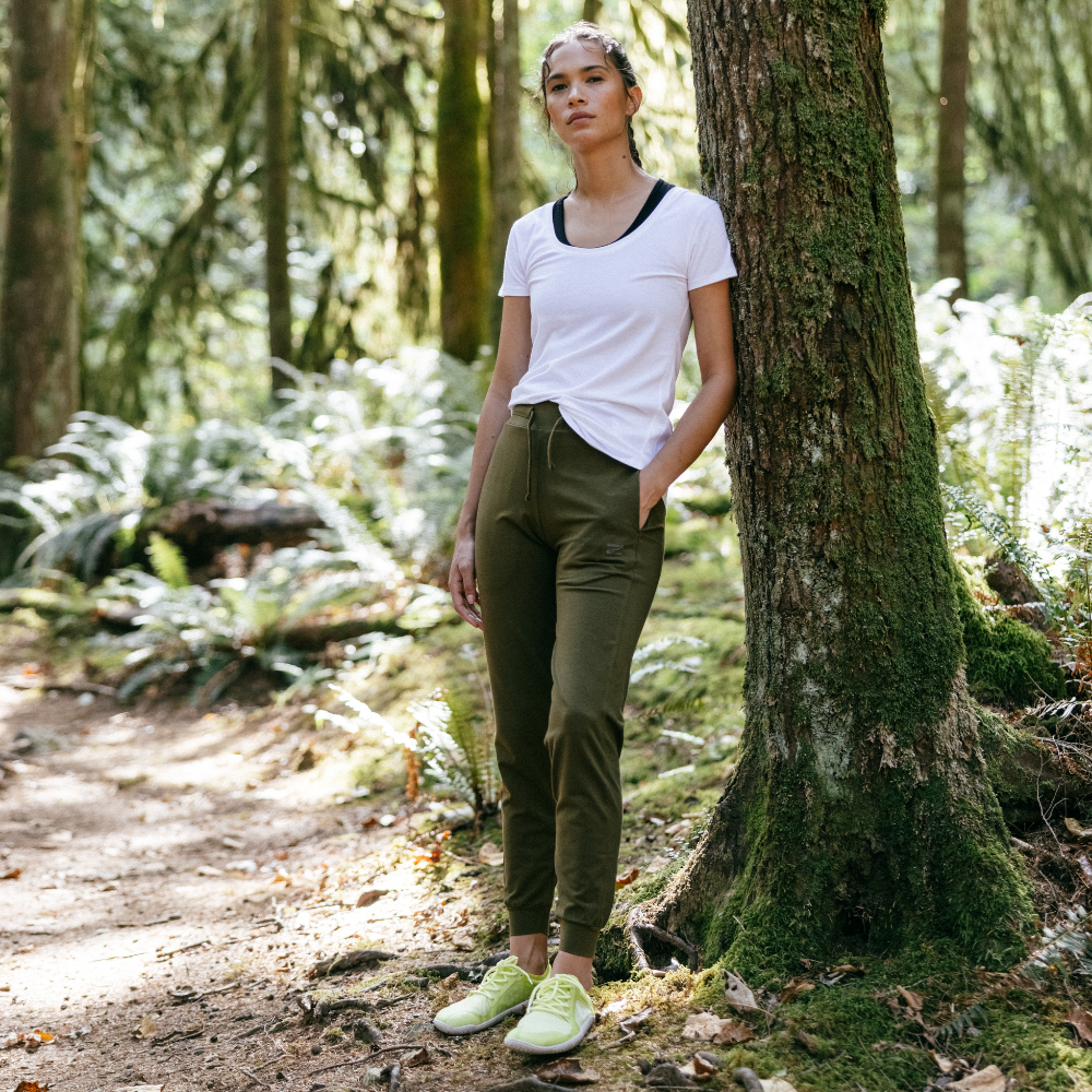 Earth Green Eco-Friendly Women's Joggers by Zenkai Sports