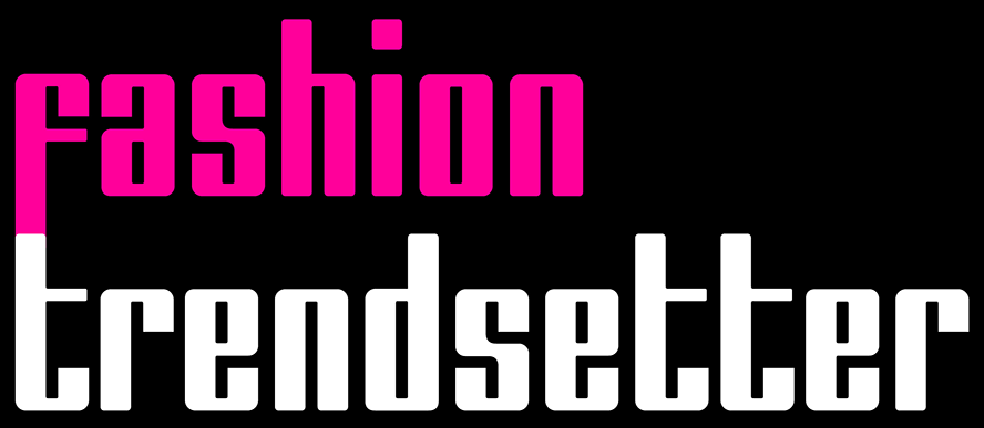 Hot pink and white Fashion Trendsetter text logo